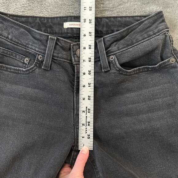 Levi's Superlow Boot Cut Jeans Black Women's size 27 4 - Picture 6 of 8